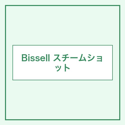 Bissell スチームショット 本体画像