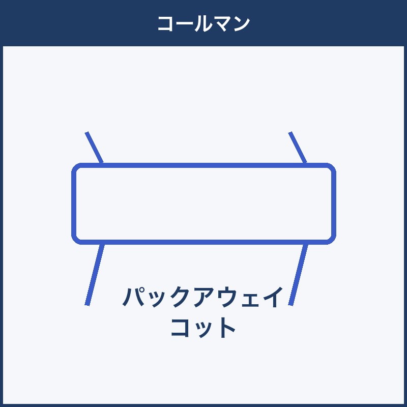 コールマン パックアウェイ コット 本体画像