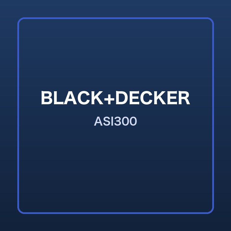 BLACK+DECKER ASI300 本体画像