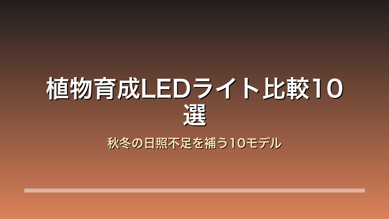 植物育成LEDライト比較10選のアイキャッチ