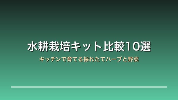 水耕栽培キット比較10選のアイキャッチ