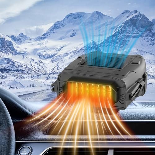 OBEST 車載ファンヒーター シガーソケット給電式 温風機