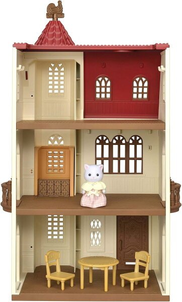 エポック社 シルバニアファミリー 赤い屋根のエレベーターのあるお家 HA-49