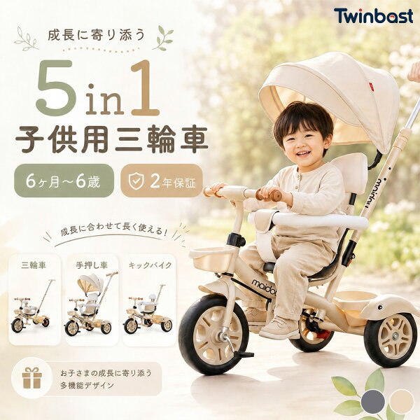 Twinbasto 三輪車 5in1
